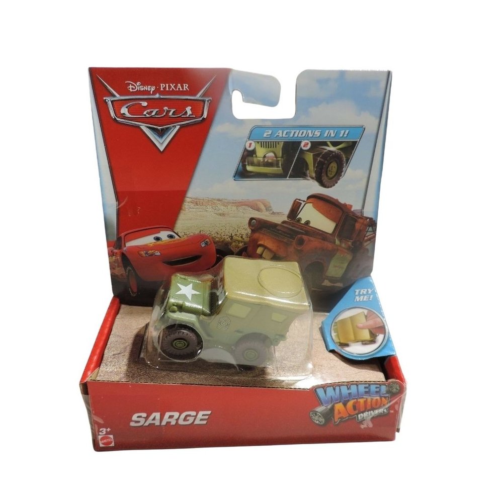 Disney Pixar Cars Wheel Action Drivers Sarge Radiator Springs Vehicle Jeep Toys